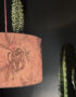 Dust Deadly Night Shade Silhouette Lampshade in Blush. Designed and Handmade by Love Frankie. Light on