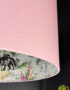 Dust Deadly Night Shade Silhouette Lampshade in Blush. Designed and Handmade by Love Frankie. Close Up
