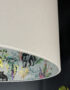 Dust Deadly Night Shade Silhouette Lampshade in Cloud. Designed and handmade by Love Frankie. Close Up