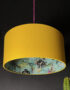 Lithium Deadly Night Shade Silhouette Lampshade in Egg yolk. Designed & handmade By Love Frankie