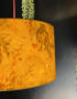 Lithium Deadly Night Shade Silhouette Lampshade in Egg yolk. Designed & handmade By Love Frankie. Light On