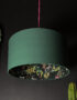 Wild Wood Deadly Night Shade Silhouette Lampshade in Hunter Green. Designed and handmade by Love Frankie