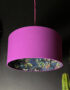 Smoke Deadly Night Shade Silhouette Lampshade in Magenta. Designed and Handmade by Love Frankie