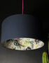 Dust Deadly Night Shade Silhouette Lampshade in Deep Space Navy. Designed and Handmade by Love Frankie