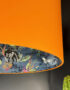 Smoke Deadly Night Shade Silhouette Lampshade in Pumpkin. Designed and Handmade by Love Frankie. Close Up