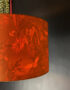Smoke Deadly Night Shade Silhouette Lampshade in Pumpkin. Designed and Handmade by Love Frankie. Light On