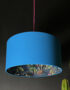 Smoke Deadly Night Shade Silhouette Lampshade in Sapphire. Designed and Handmade by Love Frankie