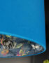 Smoke Deadly Night Shade Silhouette Lampshade in Sapphire. Close Up