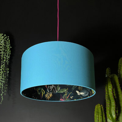 Twilight Deadly Night Shade Silhouette Lampshade in Sky Designed and handmade by Love Frankie