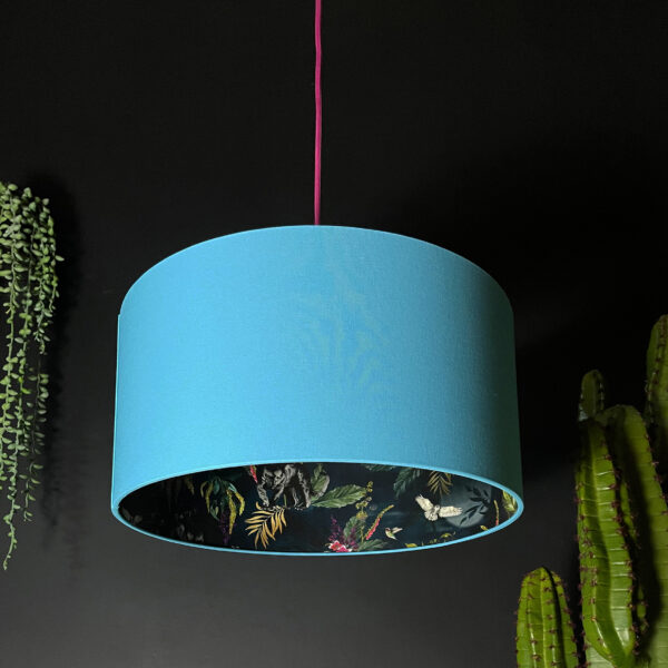 Twilight Deadly Night Shade Silhouette Lampshade in Sky Designed and handmade by Love Frankie