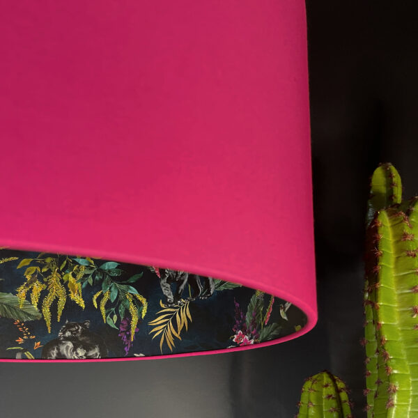 Twilight Deadly Night Shade Silhouette Lampshade in Watermelon - Close up
