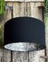 Charcoal Rainforest Silhouette Lampshade in Jet Black Cotton