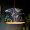 Handmade Velvet Lampshade in Carbon Black