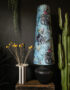 Handmade Oversized Cone Lampshades in Lithium Blue
