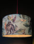 Handmade Velvet Lampshade in Lithium Light On