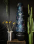 Handmade Oversized Cone Lampshades in Twilight Blue