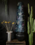 Handmade Oversized Cone Lampshades in Wild Wood Green