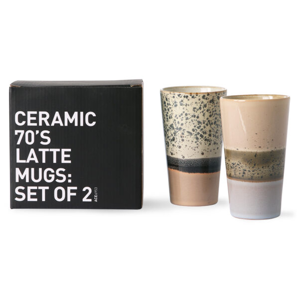 Earthy Latte Mug Set Of 2