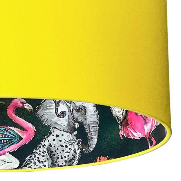 Emerald ChiMiracle Lampshade in Banana Yellow Cotton