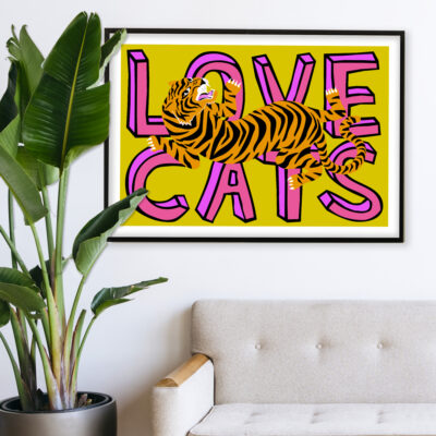 Love Frankie Love Cats Print