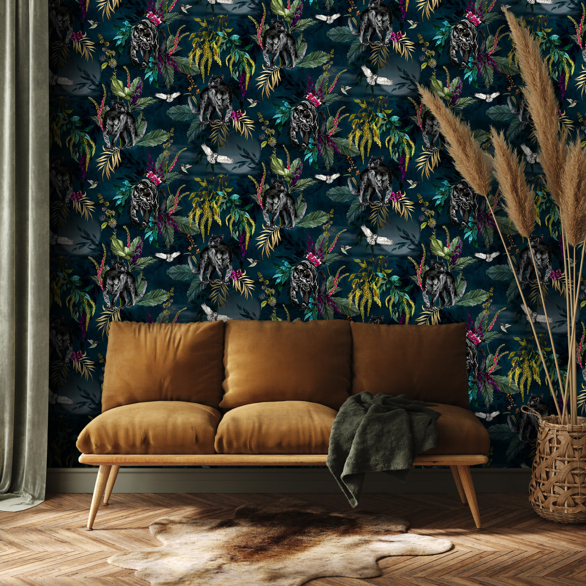 Love Frankie Deadly Night Shade Wallpaper - Twilight Blue | Love Frankie