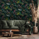 Love Frankie Deadly Night Shade Wallpaper - Wild Wood Green