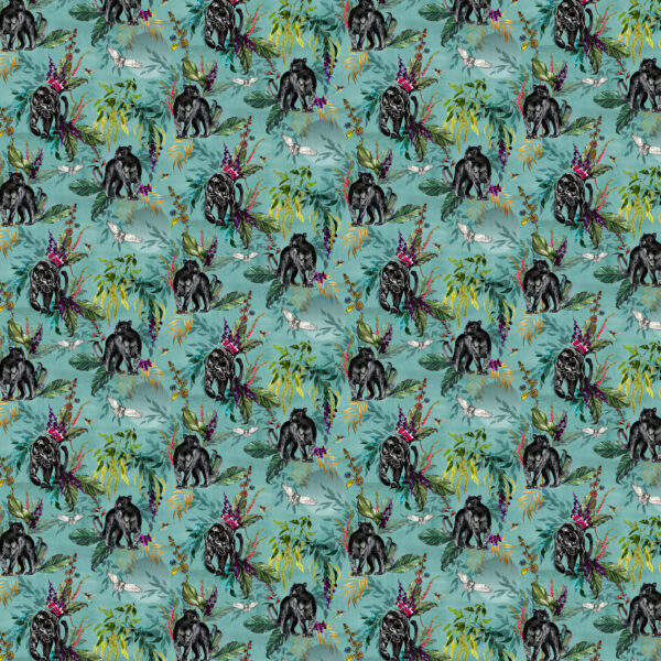 Love Frankie Deadly Night Shade Wallpaper - Lithium Blue
