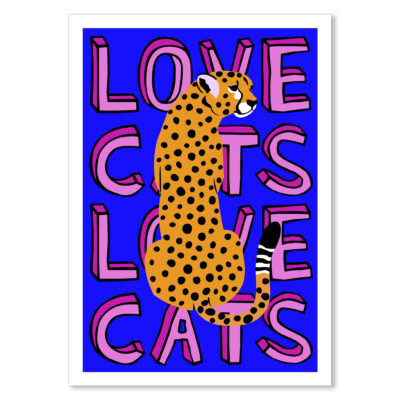 Love Frankie Love Cats Print