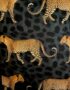 Close up of Leoparade velvet fabric