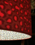 Bubble Berry Neon Leopard Print Silhouette Lampshade in Bubblegum - Light on