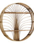 Boho Rattan Decorative Wall Shelf