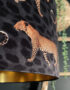 Leoparade Wallpaper Lampshade with Gold Lining Close up