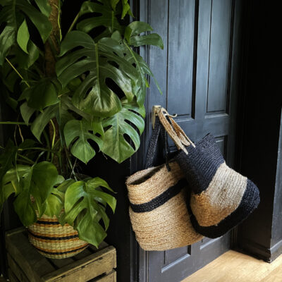 love Frankie jute oversized basket