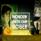 love-frankie-nobody-gets-out-sober-neon-light