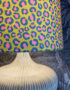 King & Queen Oversized Cone Lampshades in Sherbet Lemon Leopard - Close up