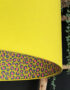 Sherbet Lemon Leopard Print Silhouette Lampshade in Sunshine Yellow - Close Up