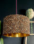 Leopard Print Lampshade With Gold Lining
