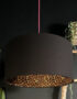 Leopard Print Silhouette Lampshade in Jet Black Cotton