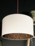 Leopard Print Silhouette Lampshade in Crisp White Cotton
