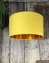 Love Frankie banana cotton lampshade copper lining