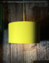 Love Frankie banana cotton lampshade copper lining light on