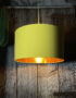 Love Frankie banana cotton lampshade copper lining light on