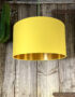 Love Frankie banana cotton lampshade gold lining