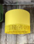 Love Frankie banana cotton lampshade gold lining and fringing