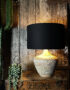 Love Frankie black cotton lampshade copper lining liamp