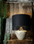 Love Frankie black cotton gold lining fringing lamp