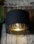 Love Frankie black cotton gold lining fringing light on