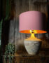 Love Frankie dirty pink cotton lampshade copper lining