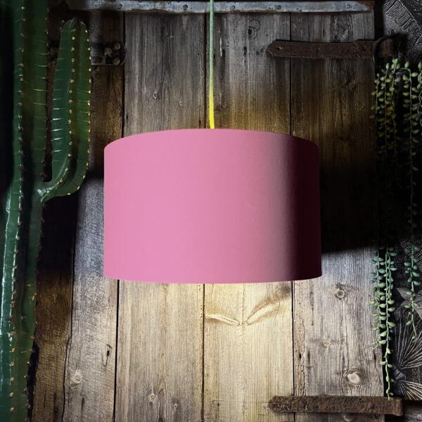 Love Frankie dirty pink cotton lampshade gold lining