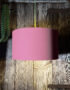 Love Frankie dirty pink cotton lampshade gold lining